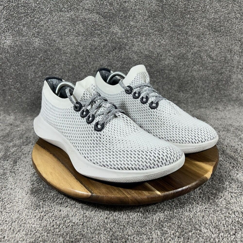 Allbirds Tree Dasher TD Mens Size 12.5 White Knit Athletic Running Shoes Used - Picture 2 of 11